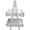 Etagere witte plantenbak Alpes wit 58x38x93 cm